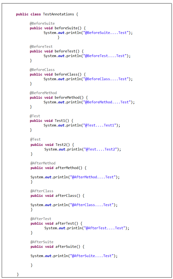 TestNG-Apachi-POI CheatSheet